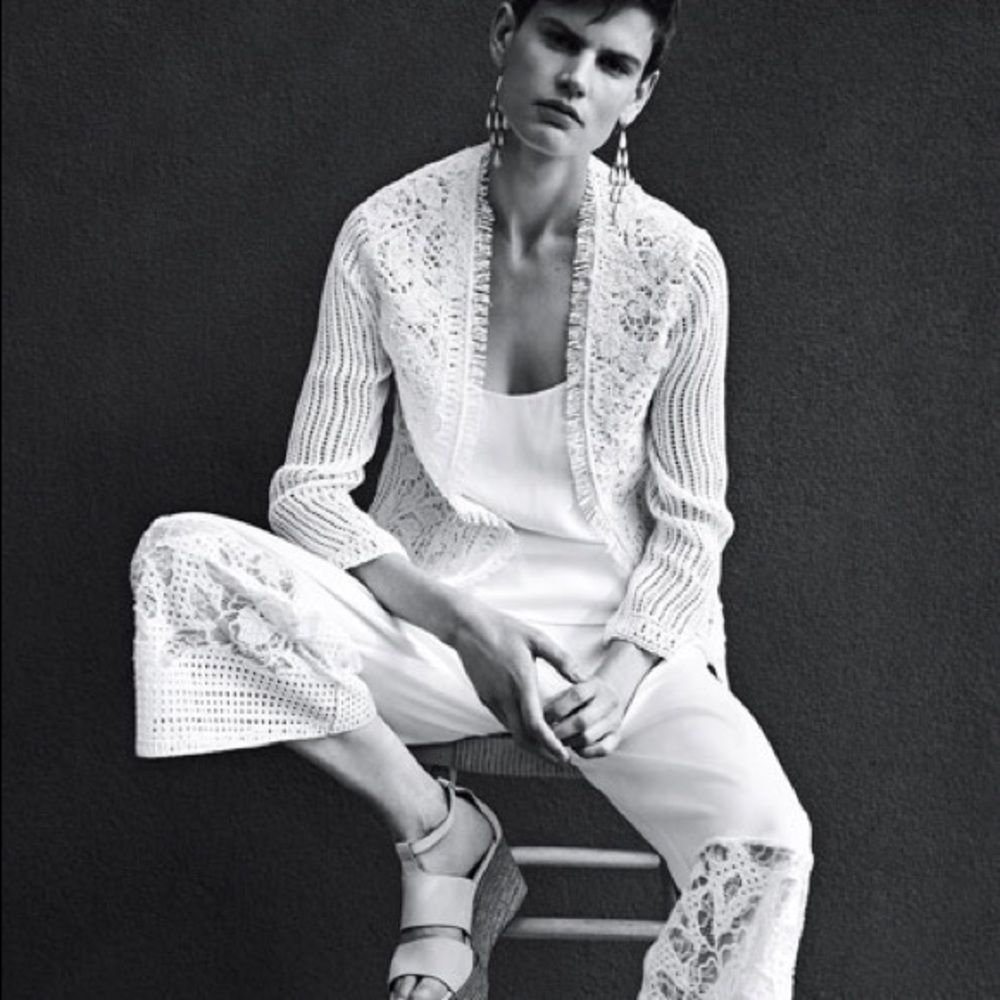 Kobi Halperin Taya Embroidered Cotton Eyelet Jacket - Picture 2 of 8